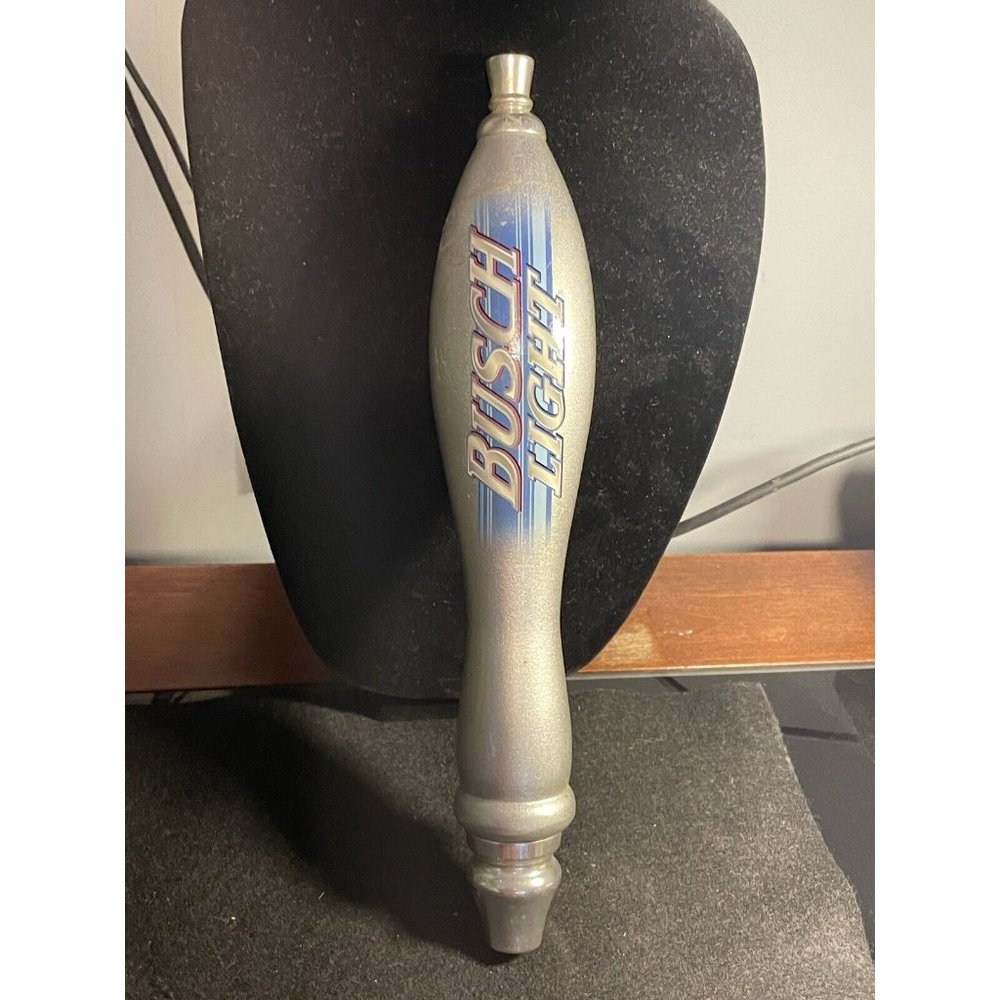 Busch Light Beer tap handle display 11.5" Silver - Picture 2 of 9